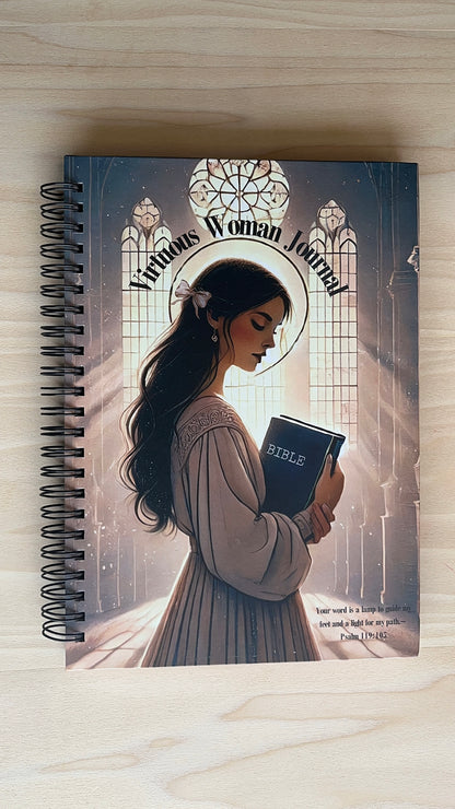 💛Virtuous Woman Journal – Custom Faith-Inspired Cover Design