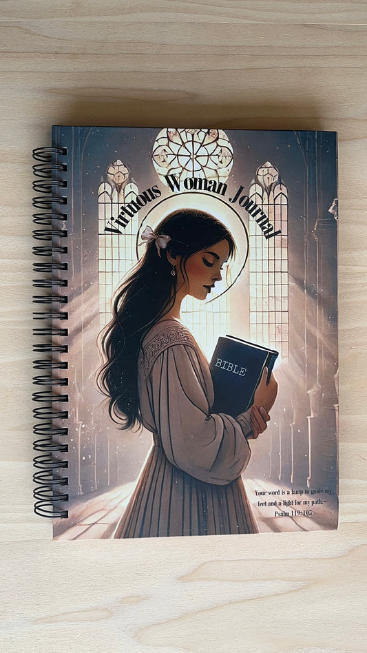 💛Virtuous Woman Journal – Custom Faith-Inspired Cover Design